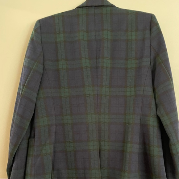 Lauren Ralph Lauren Plaid Double-Knit Jacquard Blazer - Picture 7 of 11